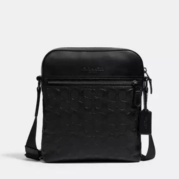 Coach...Houston Flight Bag In Signature Canvasx - Picture 1 of 13